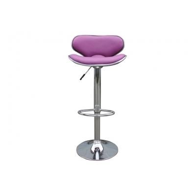 Tabouret moderne en simili cuir CONFORT VIOLET