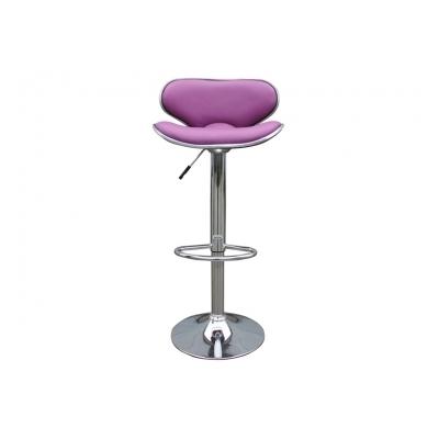 Tabouret moderne en simili cuir CONFORT VIOLET