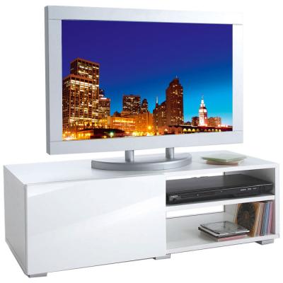 Meuble TV blanc brillant