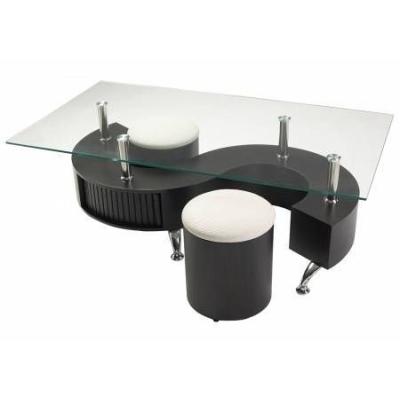 Table basse + 2 tabourets