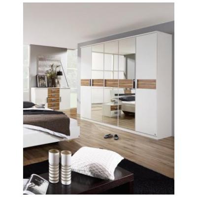 Armoire design 5 portes blanche SOHO
