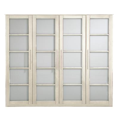 Bois et plexi, armoire 4 portes Ontario