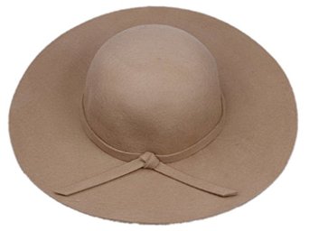 Chapeau retro en laine kaki
