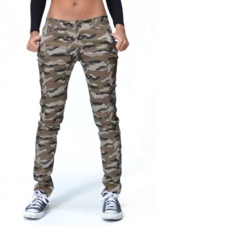 Jean Skinny Stretch Camouflage